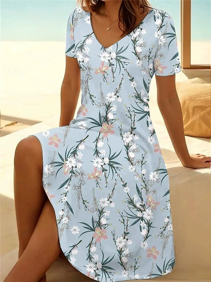 Francesca Soft Floral Dress - Elena Harper