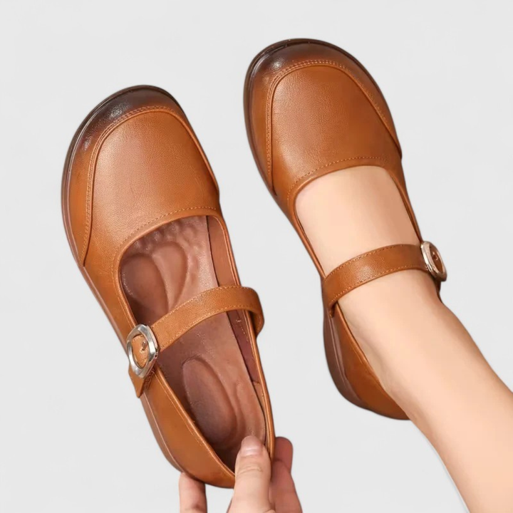 Raisa | Classic Spring Shoes with Buckle and Low Heel for Women