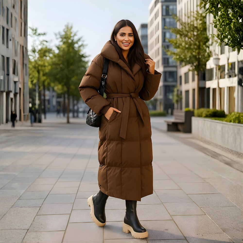 Winter Jacket for Women | Quilted & Belted