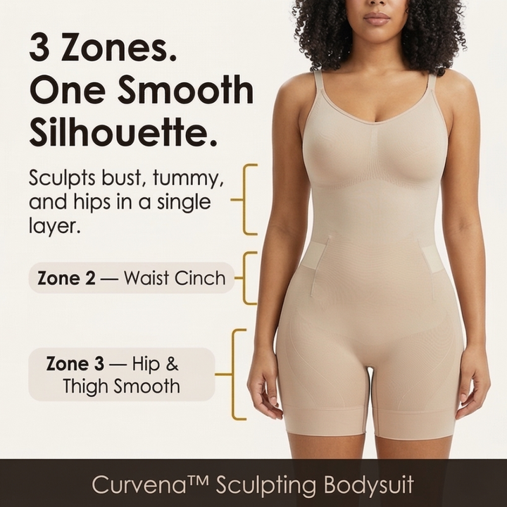 Curvena Sculpting Bodysuit with Easy Off Design - Elena Harper