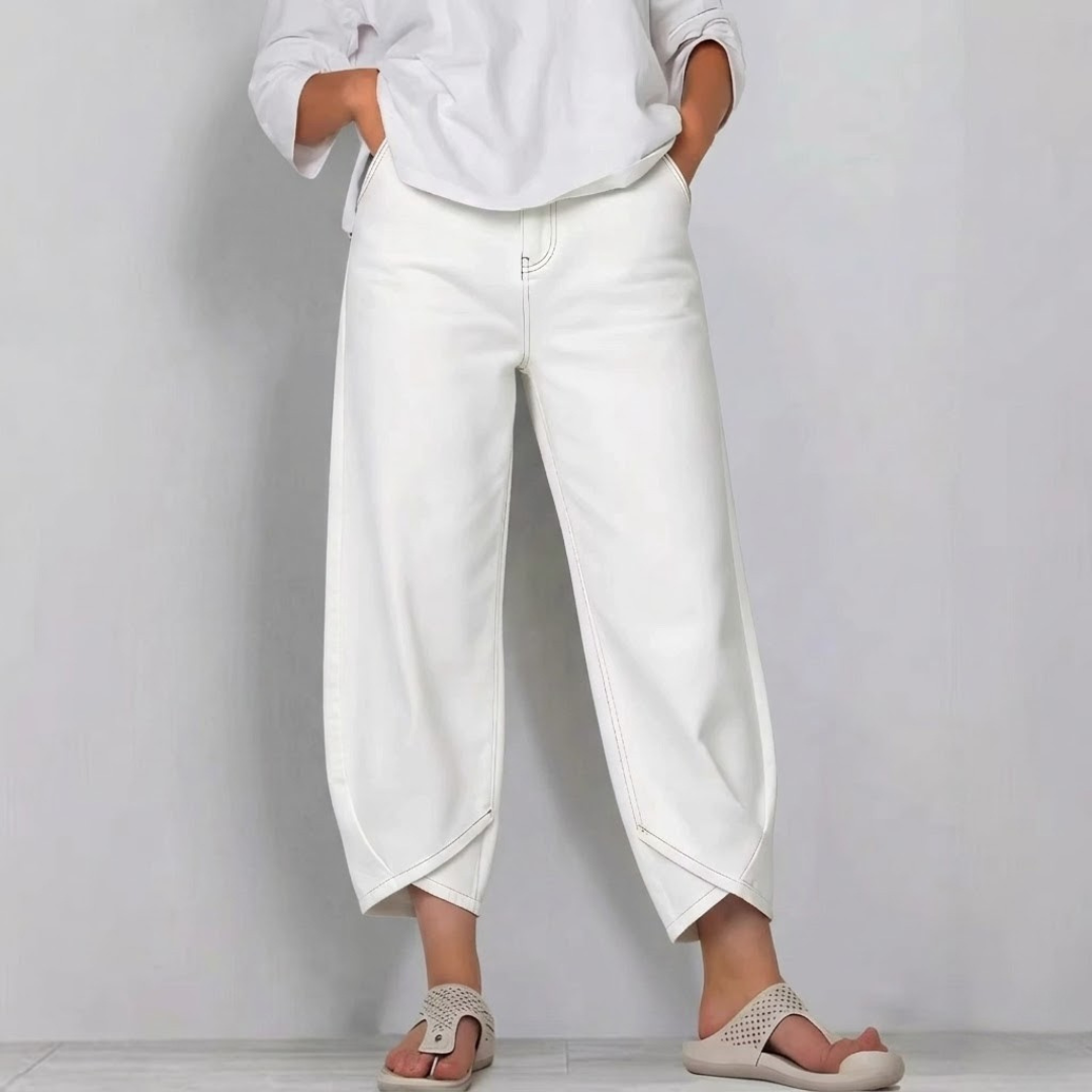 Wide-Leg Women's Jeans with Chic Casual Style