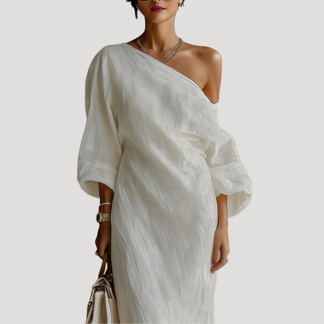 Elegant One-Shoulder Maxi Dress