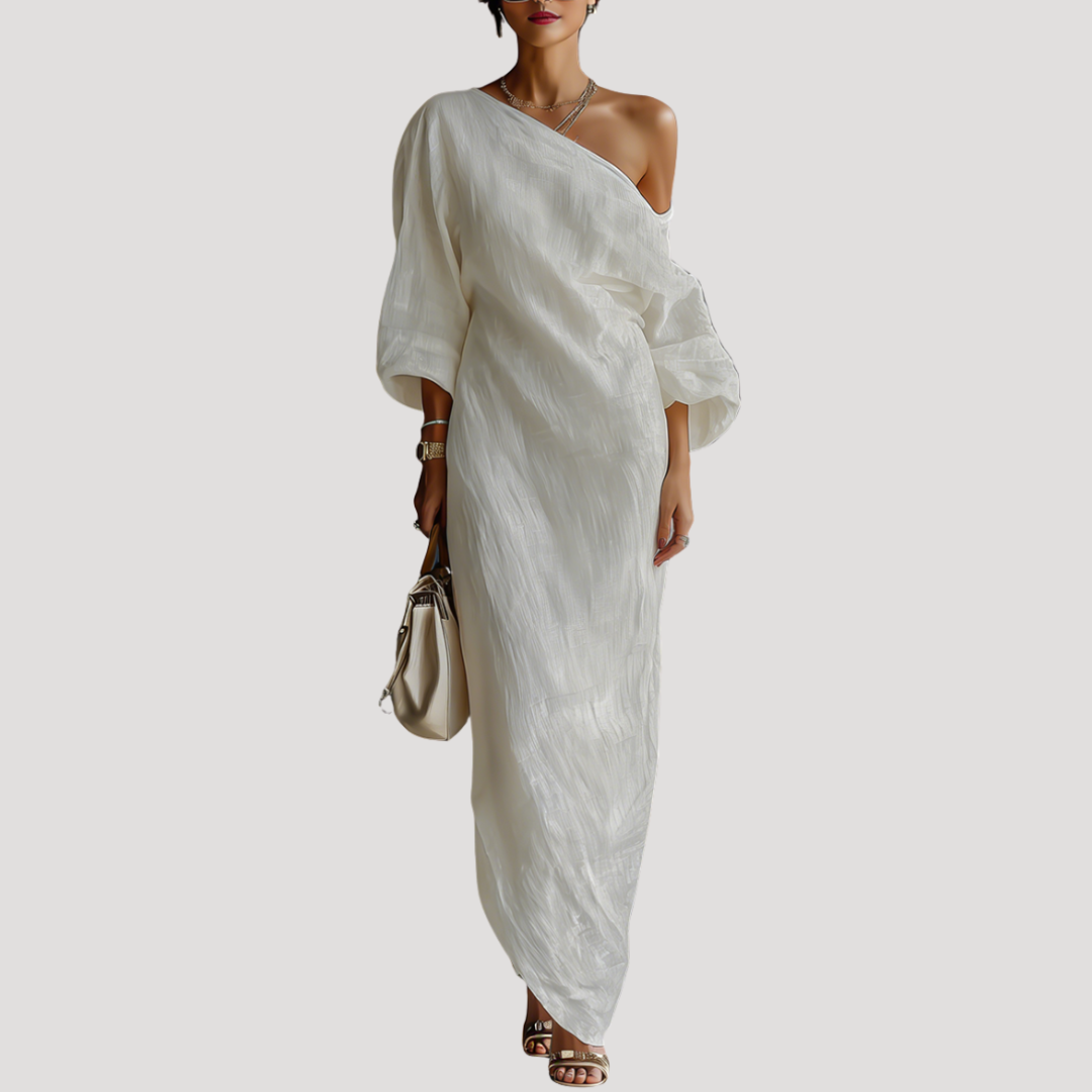 Elegant One-Shoulder Maxi Dress