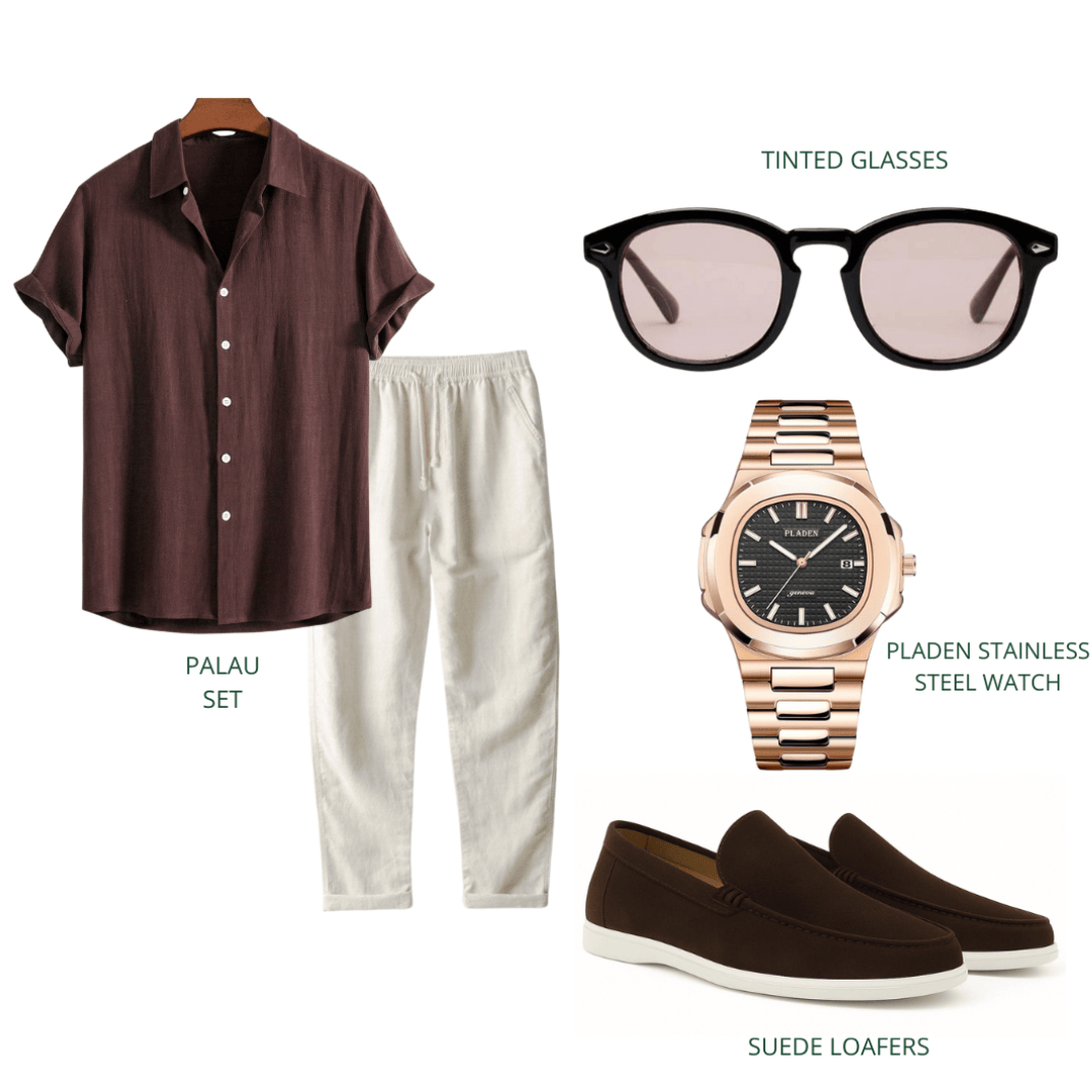 Emma & Rose Manhattan Ivar Mocha coordinated set, featuring a stylish, comfortable outfit with matching top and bottom pieces.
