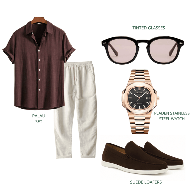 Emma & Rose Manhattan Ivar Mocha coordinated set, featuring a stylish, comfortable outfit with matching top and bottom pieces.