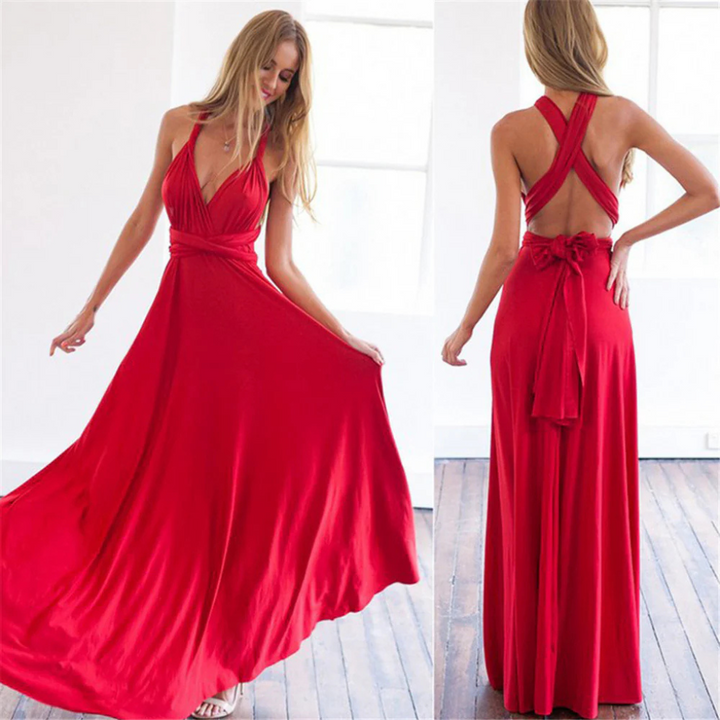 Women’s Wrap Dress, view 8 - Elena Harper