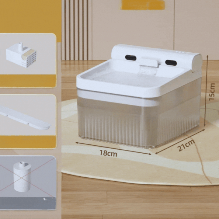 Pet's Fountain Water Dispenser - Running Flow & Triple Filter