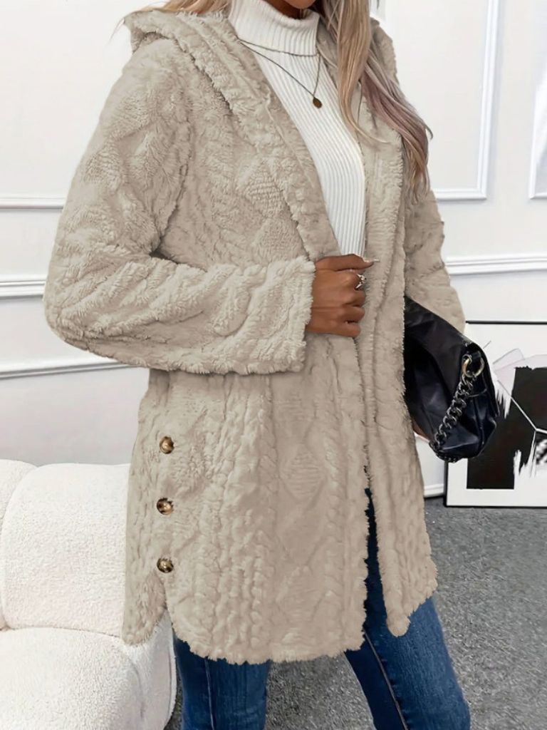LAURA HOODED CARDIGAN JACKET
