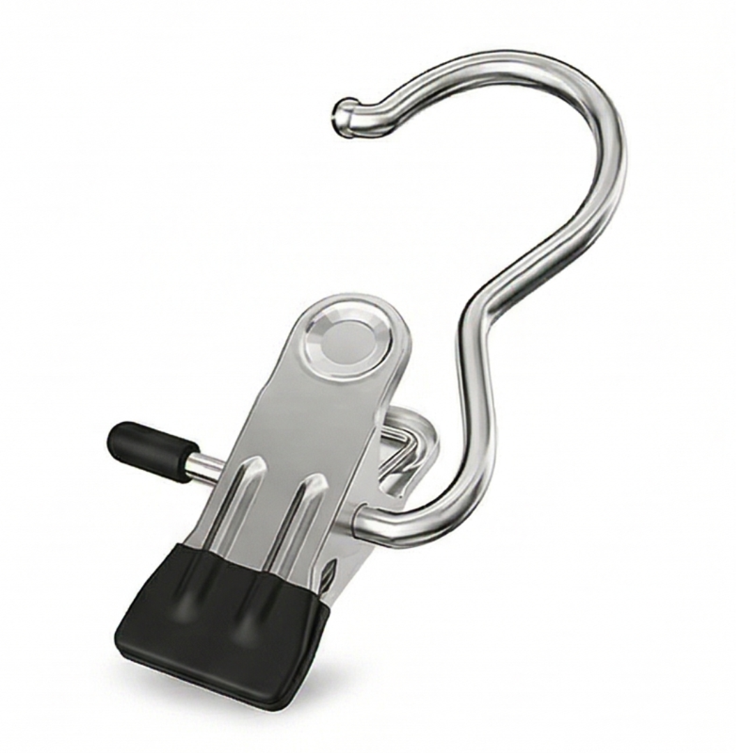 Clipvault Stainless Steel Closet Clip Hooks (20 Pack) - Elena Harper