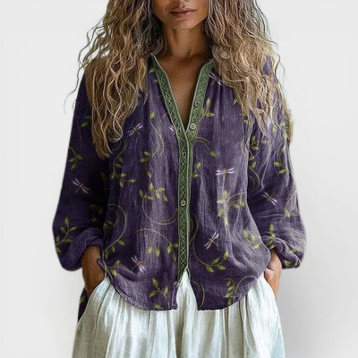Danielle Elegant Blouse - Elena Harper