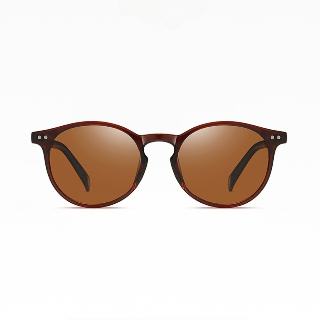 Emma & Rose Manhattan Zelda™ polarized sunglasses with stylish black frames and tinted lenses for outdoor sun protection.