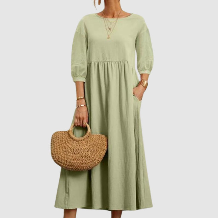 Long and Soft Autumn Dress - Comfortable and Versatile
