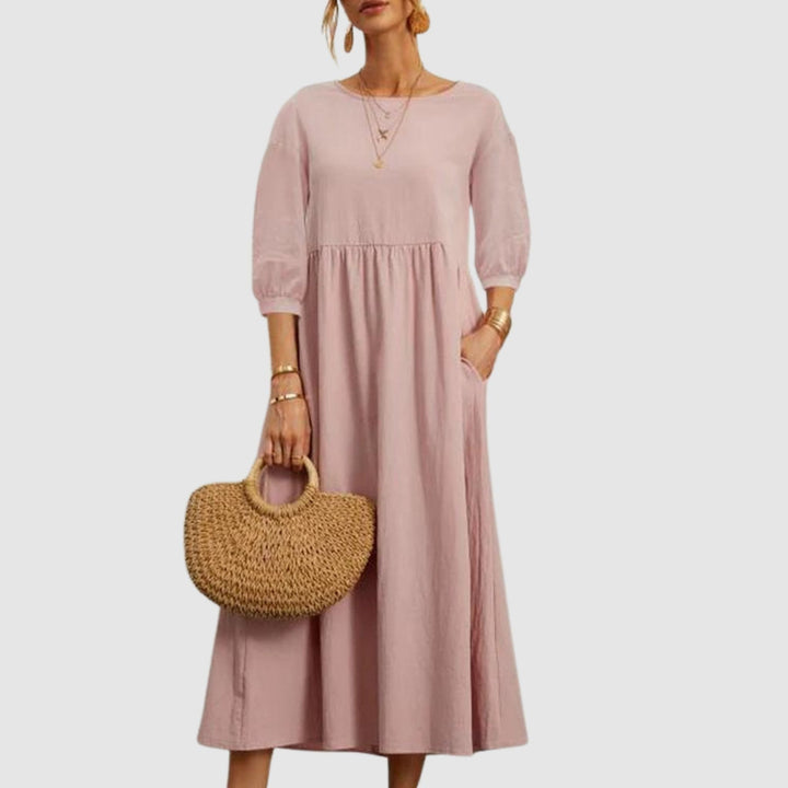 Long and Soft Autumn Dress - Comfortable and Versatile