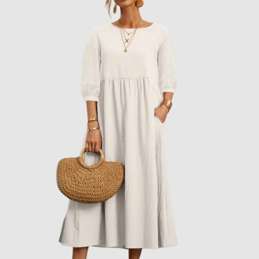 Long and Soft Autumn Dress - Comfortable and Versatile