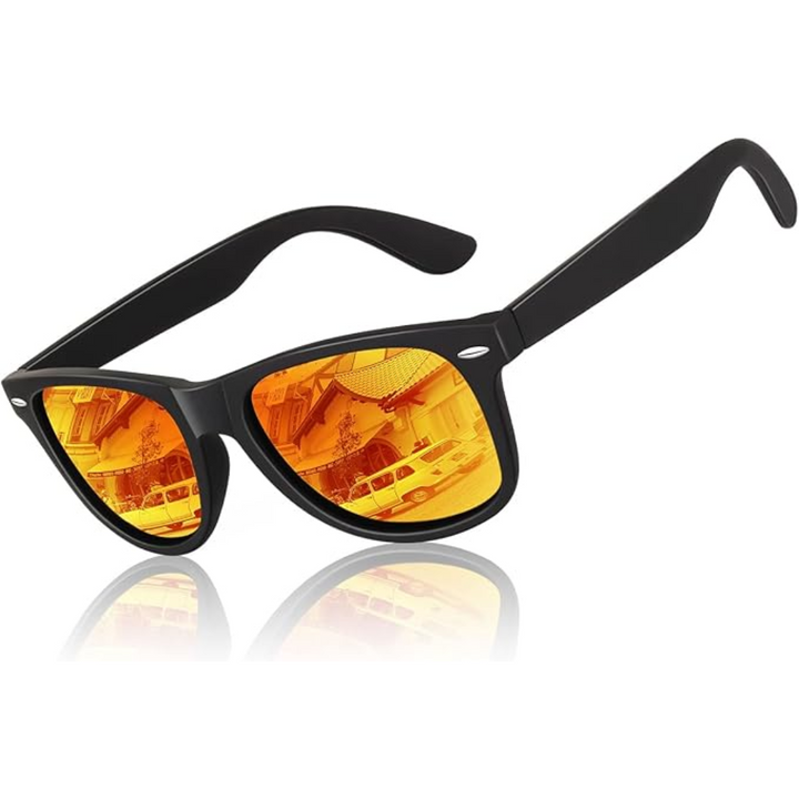 Unisex 80s Retro Polarized Sunglasses for Style & Comfort - Elena Harper