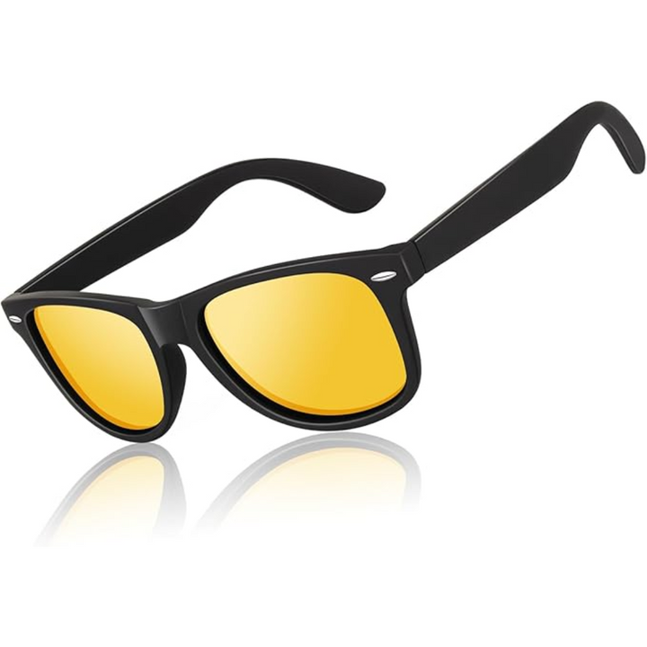 Unisex 80s Retro Polarized Sunglasses for Style & Comfort - Elena Harper
