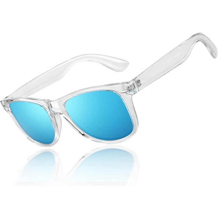 Unisex 80s Retro Polarized Sunglasses for Style & Comfort - Elena Harper