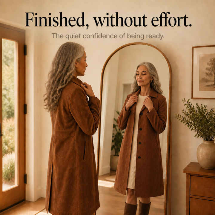 Draperie Suede Trench That Moves With You, Not Around You - Elena Harper