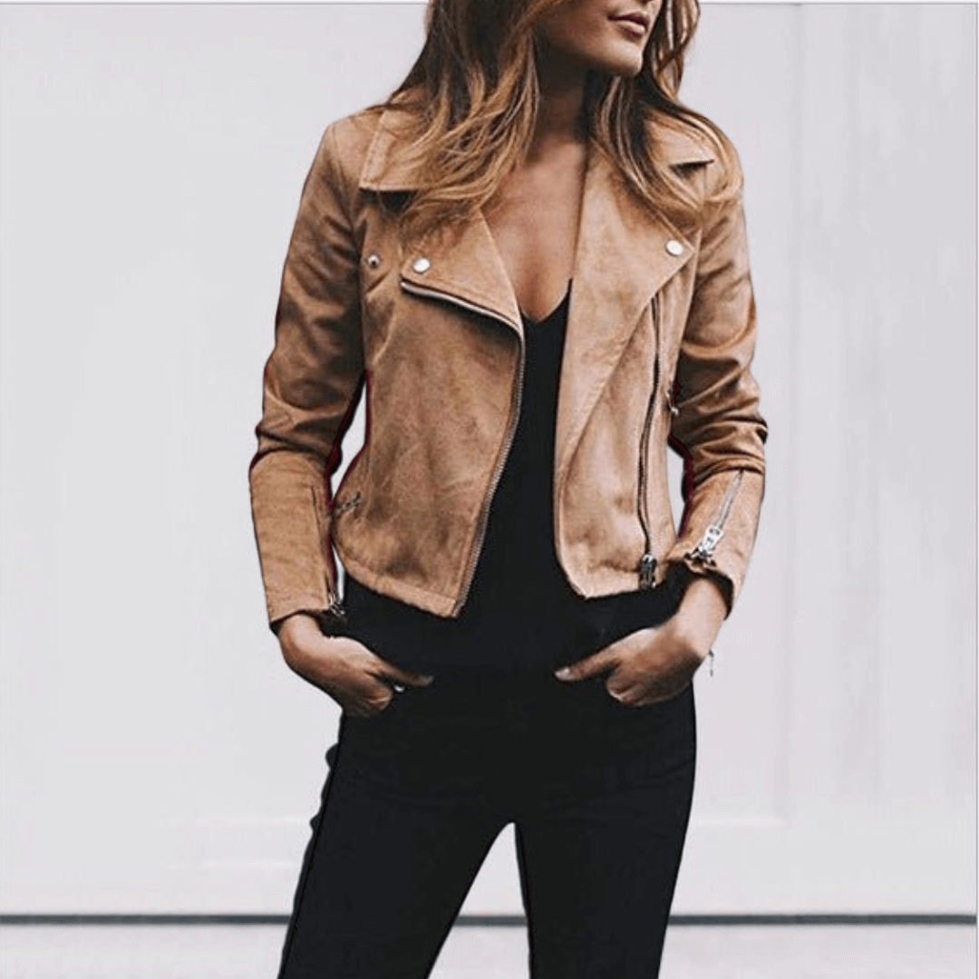 Coco Women's Leather Jacket - Elena Harper