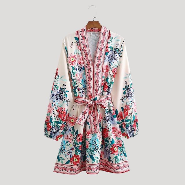Camilla - Cashmere Minidress with Belt