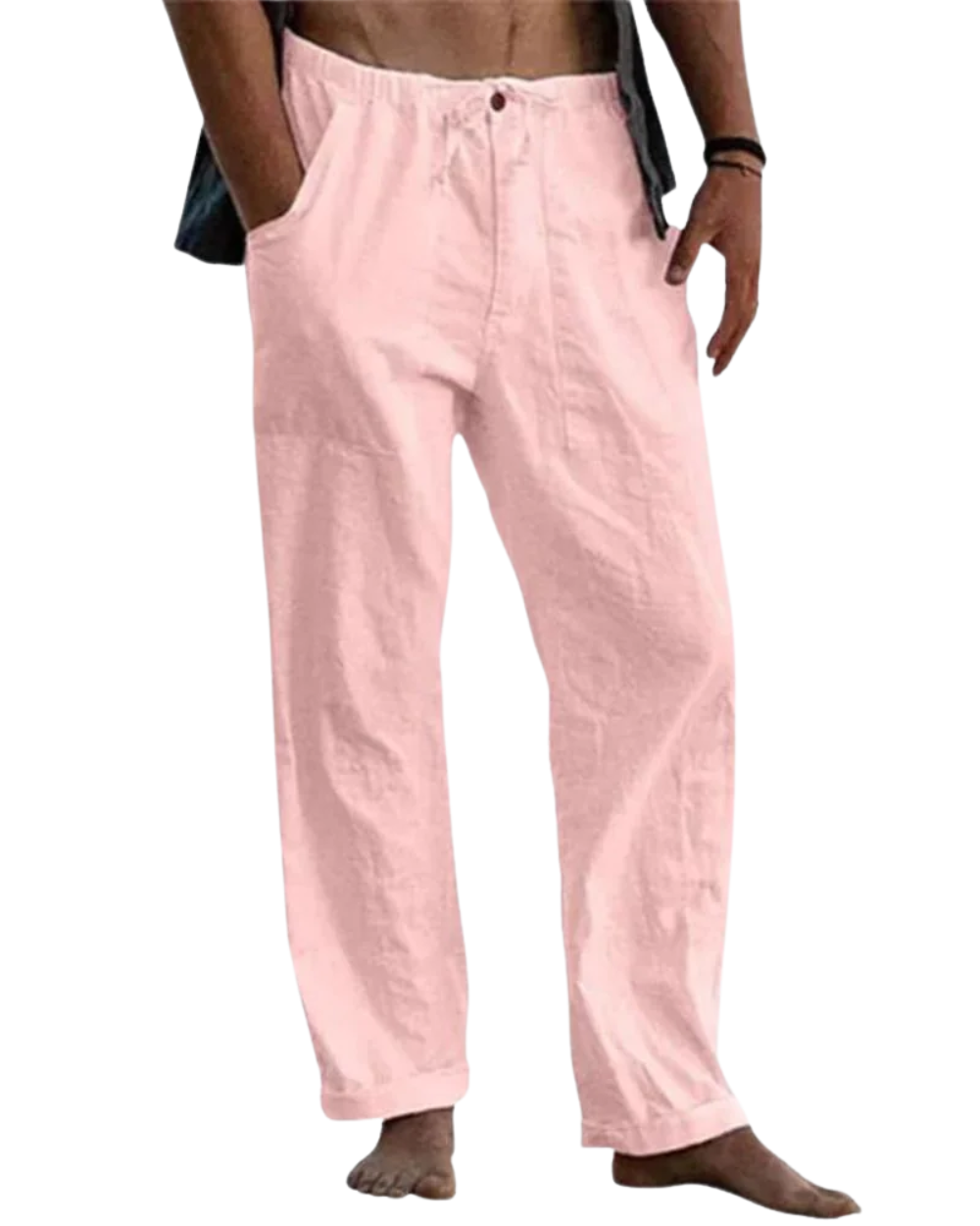 Perugia Classic Linen Pants, view 9 - Elena Harper