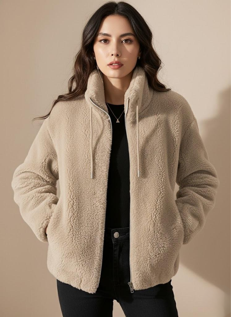 Avelora Relaxed Zip Jacket - Elena Harper