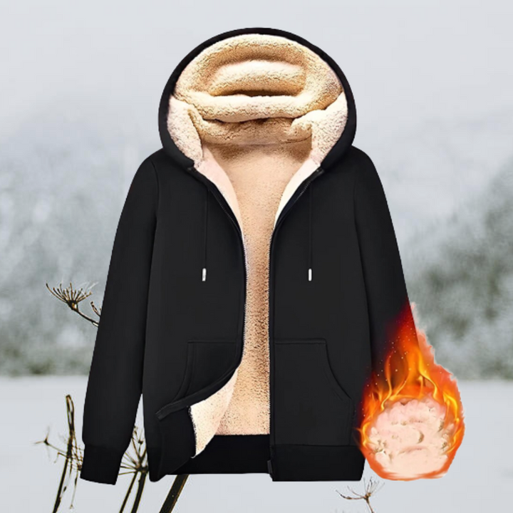50% DISCOUNT || Nele™ - Cozy Unisex Sheepskin Hooded Jacket