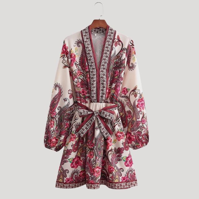 Camilla - Cashmere Minidress with Belt