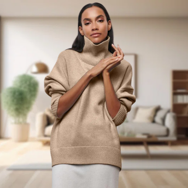 Classic Women's Sweater Isabella, view 4 - Elena Harper