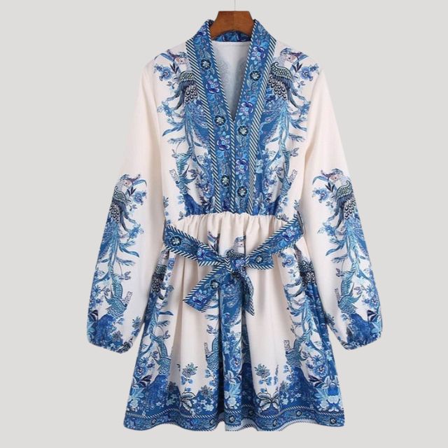 Camilla - Cashmere Minidress with Belt