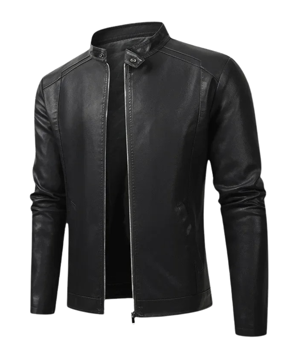 LAURENT MONACO | ELEGANT BIKER LEATHER JACKET FOR MEN