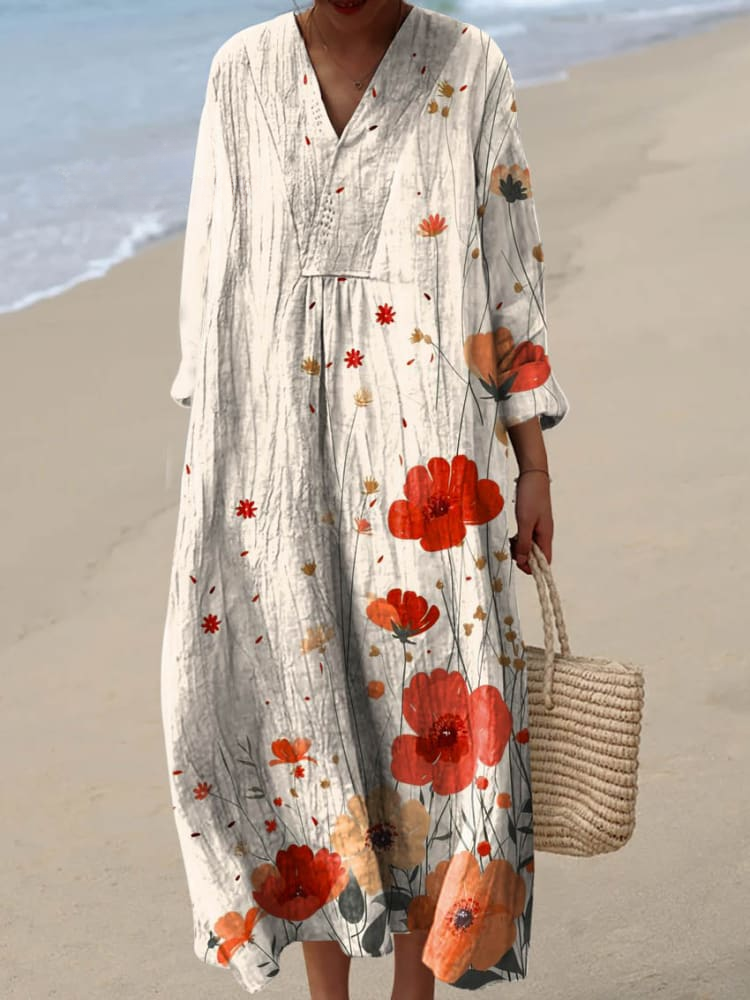 Dana Summer Breeze Printed Dress - Elena Harper