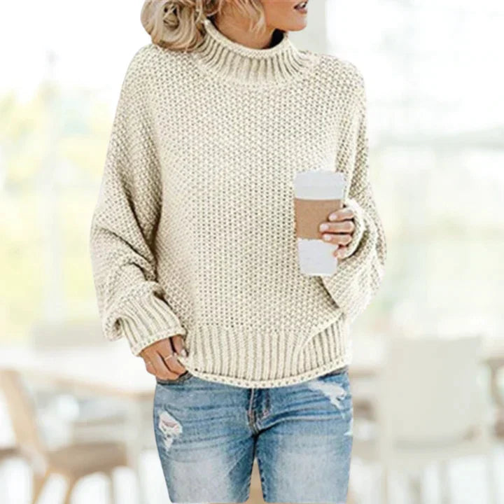 Thick Knit Turtleneck Sweater – Timeless Winter Comfort