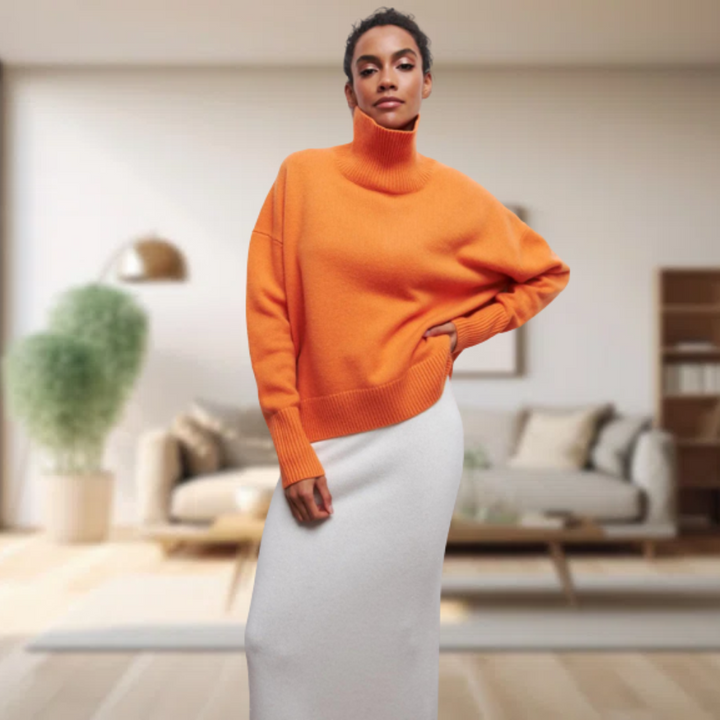 Classic Women's Sweater Isabella, view 3 - Elena Harper
