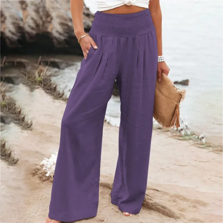 Airy Summer Pants Solana, view 3 - Elena Harper