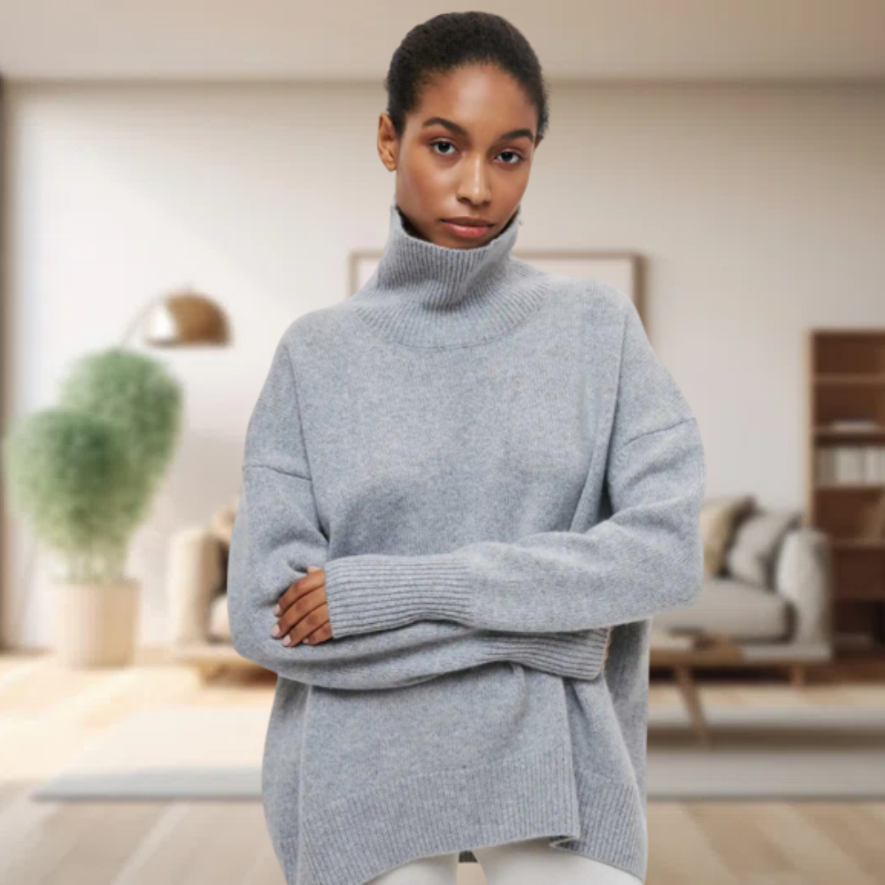 Classic Women's Sweater Isabella, view 2 - Elena Harper