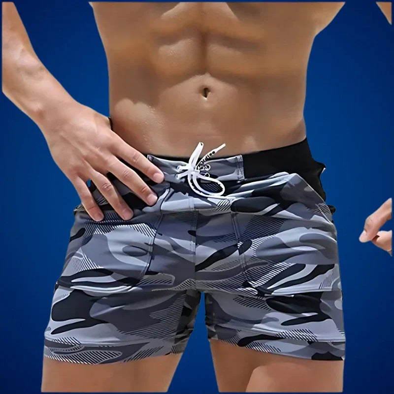 Men's Quick-Dry Swim Shorts for Beach & Pool - Elena Harper