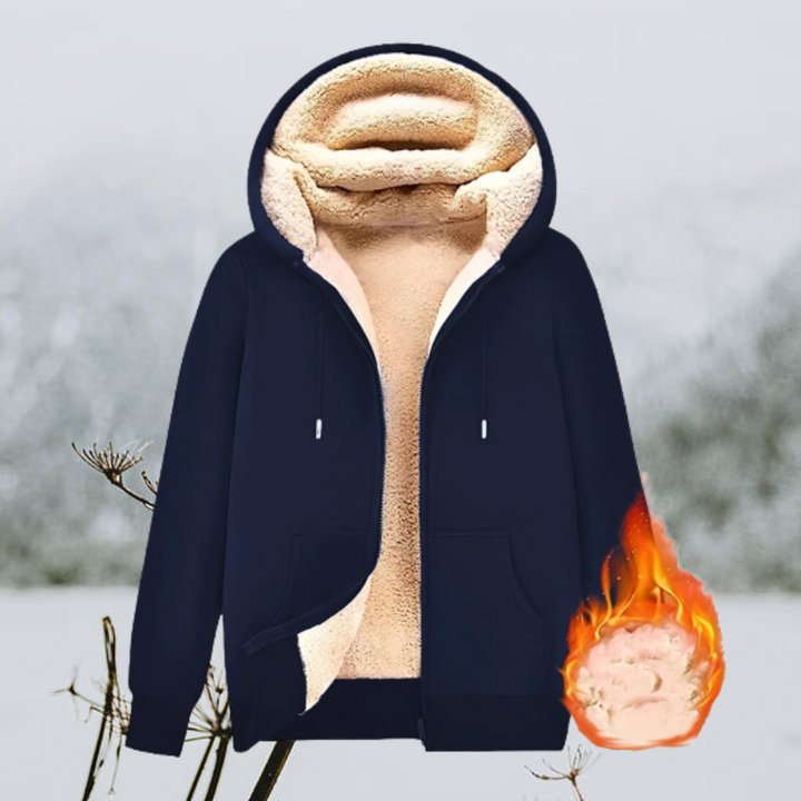 50% DISCOUNT || Nele™ - Cozy Unisex Sheepskin Hooded Jacket