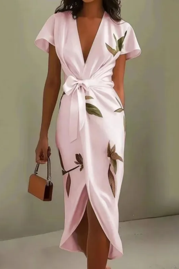 Noa™ | Modern Midi Dress with Belt