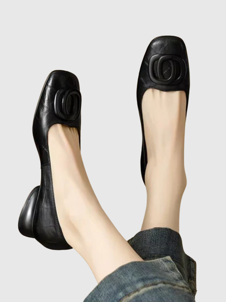 Norelle™ | Comfortable Orthopedic Ballerinas with Square Toe