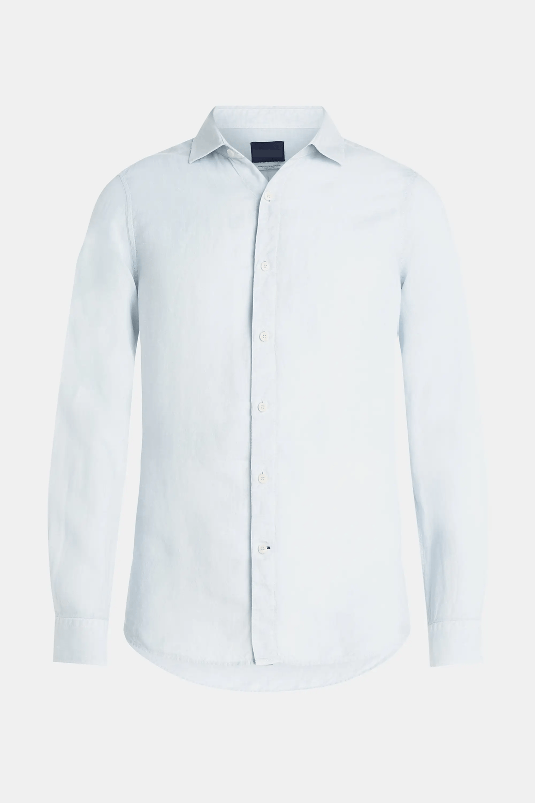 Puento Fortade Light Blue Linen Shirt Regular Fit Essential Light Blue - Elena Harper