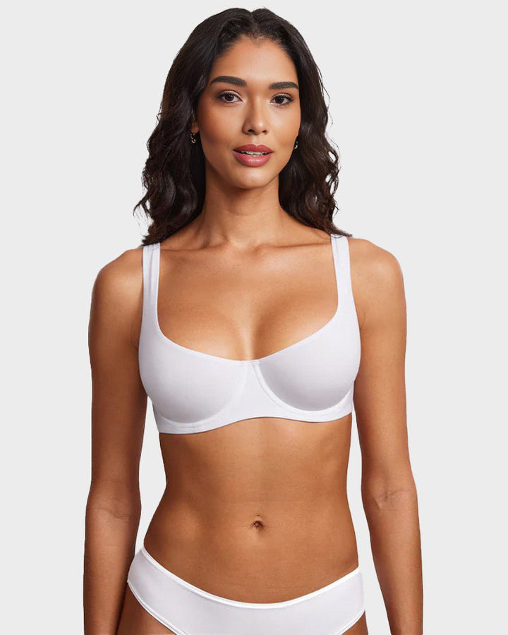 Uplift Balconette Bra | Seamless, Underwire Support, Lightweight Stretch Fabric