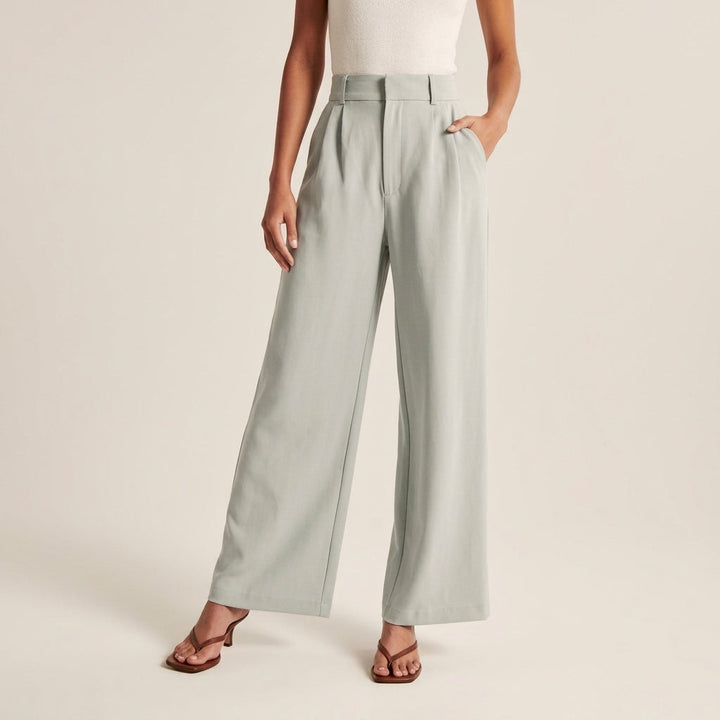 Greta | Women's High-Waisted Trousers Straight Cut Elegant