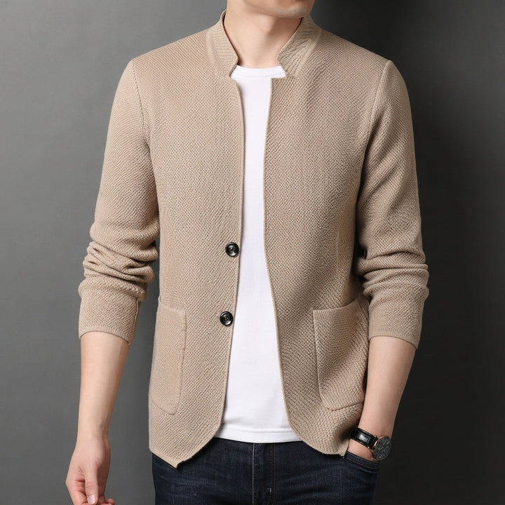 Moritz | Men's Stand Collar Quilted Jacket with Two-Button Closure