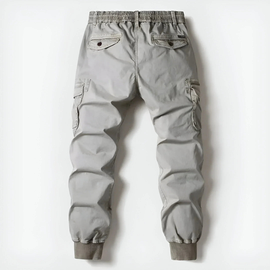 Cotton Cargo Pants for Men, view 2 - Elena Harper