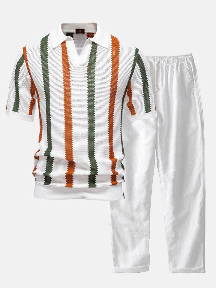 Emma & Rose Durban Villefranche Riviera set featuring a stylish polo shirt with vibrant colors and elegant design.