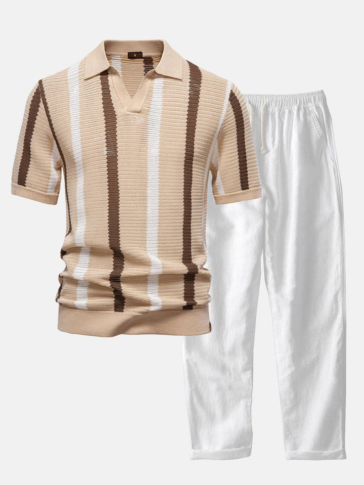 Emma & Rose Villefranche Riviera Set polo shirt with embroidered logo and matching accessories in a stylish, casual design.