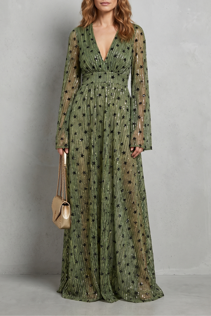 Valessia – Shimmering bohemian elegance – Maxi dress