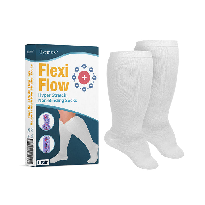 🧦 flysmus™ FlexiFlow – Hyper Stretch Kompressionssocken ohne Einschnürung
