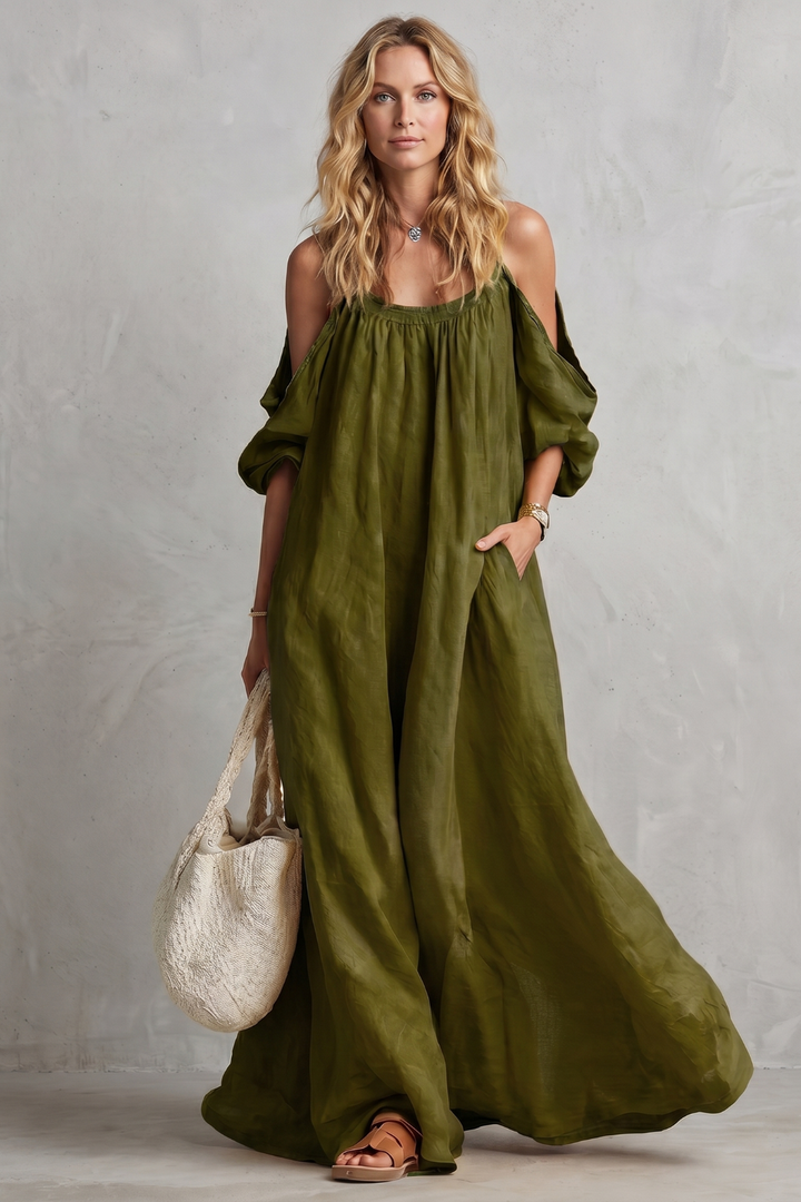 Velmira – Flowing bohemian silhouette – Maxi dress